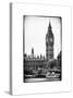 The Houses of Parliament and Big Ben - Hungerford Bridge and River Thames - City of London - UK-Philippe Hugonnard-Stretched Canvas
