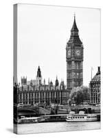 The Houses of Parliament and Big Ben - Hungerford Bridge and River Thames - City of London - UK-Philippe Hugonnard-Stretched Canvas