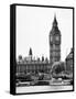 The Houses of Parliament and Big Ben - Hungerford Bridge and River Thames - City of London - UK-Philippe Hugonnard-Framed Stretched Canvas