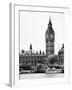 The Houses of Parliament and Big Ben - Hungerford Bridge and River Thames - City of London - UK-Philippe Hugonnard-Framed Photographic Print