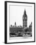 The Houses of Parliament and Big Ben - Hungerford Bridge and River Thames - City of London - UK-Philippe Hugonnard-Framed Photographic Print