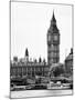 The Houses of Parliament and Big Ben - Hungerford Bridge and River Thames - City of London - UK-Philippe Hugonnard-Mounted Photographic Print