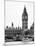 The Houses of Parliament and Big Ben - Hungerford Bridge and River Thames - City of London - UK-Philippe Hugonnard-Mounted Photographic Print