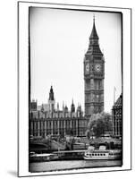 The Houses of Parliament and Big Ben - Hungerford Bridge and River Thames - City of London - UK-Philippe Hugonnard-Mounted Photographic Print