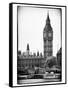 The Houses of Parliament and Big Ben - Hungerford Bridge and River Thames - City of London - UK-Philippe Hugonnard-Framed Stretched Canvas