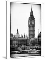 The Houses of Parliament and Big Ben - Hungerford Bridge and River Thames - City of London - UK-Philippe Hugonnard-Stretched Canvas