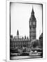 The Houses of Parliament and Big Ben - Hungerford Bridge and River Thames - City of London - UK-Philippe Hugonnard-Mounted Photographic Print