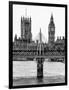 The Houses of Parliament and Big Ben - Hungerford Bridge and River Thames - City of London - UK-Philippe Hugonnard-Framed Photographic Print