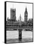 The Houses of Parliament and Big Ben - Hungerford Bridge and River Thames - City of London - UK-Philippe Hugonnard-Framed Stretched Canvas