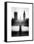 The Houses of Parliament and Big Ben - Hungerford Bridge and River Thames - City of London - UK-Philippe Hugonnard-Framed Stretched Canvas