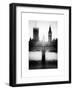 The Houses of Parliament and Big Ben - Hungerford Bridge and River Thames - City of London - UK-Philippe Hugonnard-Framed Art Print