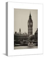 The Houses of Parliament and Big Ben - Hungerford Bridge and River Thames - City of London - UK-Philippe Hugonnard-Stretched Canvas