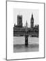 The Houses of Parliament and Big Ben - Hungerford Bridge and River Thames - City of London - UK-Philippe Hugonnard-Mounted Art Print