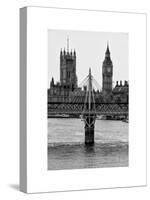 The Houses of Parliament and Big Ben - Hungerford Bridge and River Thames - City of London - UK-Philippe Hugonnard-Stretched Canvas