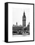 The Houses of Parliament and Big Ben - Hungerford Bridge and River Thames - City of London - UK-Philippe Hugonnard-Framed Stretched Canvas