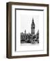 The Houses of Parliament and Big Ben - Hungerford Bridge and River Thames - City of London - UK-Philippe Hugonnard-Framed Art Print