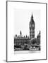 The Houses of Parliament and Big Ben - Hungerford Bridge and River Thames - City of London - UK-Philippe Hugonnard-Mounted Art Print