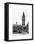 The Houses of Parliament and Big Ben - Hungerford Bridge and River Thames - City of London - UK-Philippe Hugonnard-Framed Stretched Canvas