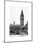 The Houses of Parliament and Big Ben - Hungerford Bridge and River Thames - City of London - UK-Philippe Hugonnard-Mounted Art Print