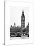 The Houses of Parliament and Big Ben - Hungerford Bridge and River Thames - City of London - UK-Philippe Hugonnard-Stretched Canvas