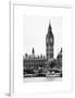 The Houses of Parliament and Big Ben - Hungerford Bridge and River Thames - City of London - UK-Philippe Hugonnard-Framed Art Print