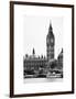 The Houses of Parliament and Big Ben - Hungerford Bridge and River Thames - City of London - UK-Philippe Hugonnard-Framed Art Print