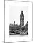 The Houses of Parliament and Big Ben - Hungerford Bridge and River Thames - City of London - UK-Philippe Hugonnard-Mounted Art Print