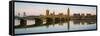 The Houses of Parliament and the River Thames Illuminated at Dawn-Doug Pearson-Framed Stretched Canvas