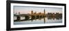 The Houses of Parliament and the River Thames Illuminated at Dawn-Doug Pearson-Framed Photographic Print