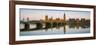 The Houses of Parliament and the River Thames Illuminated at Dawn-Doug Pearson-Framed Photographic Print