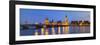 The Houses of Parliament and the River Thames Illuminated at Dusk.-Doug Pearson-Framed Photographic Print