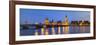 The Houses of Parliament and the River Thames Illuminated at Dusk.-Doug Pearson-Framed Photographic Print