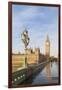 The Houses of Parliament and Westminster Bridge Bathed in Early Morning Light, London, England-null-Framed Giclee Print