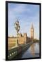 The Houses of Parliament and Westminster Bridge Bathed in Early Morning Light, London, England-null-Framed Giclee Print