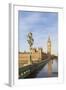 The Houses of Parliament and Westminster Bridge Bathed in Early Morning Light, London, England-null-Framed Giclee Print