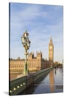 The Houses of Parliament and Westminster Bridge Bathed in Early Morning Light, London, England-null-Stretched Canvas