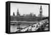 The Houses of Parliament and Westminster Bridge, London, 1926-1927-null-Framed Stretched Canvas