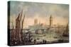 The Houses of Parliament and Westminster Bridge-Richard Willis-Stretched Canvas