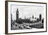 The Houses of Parliament and Westminster Hall Seen from Parliament Square, London, C1905-null-Framed Giclee Print