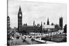 The Houses of Parliament and Westminster Hall Seen from Parliament Square, London, C1905-null-Stretched Canvas