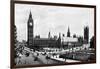 The Houses of Parliament and Westminster Hall Seen from Parliament Square, London, C1905-null-Framed Giclee Print