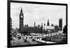 The Houses of Parliament and Westminster Hall Seen from Parliament Square, London, C1905-null-Framed Giclee Print