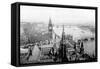 The Houses of Parliament, as Seen from Victoria Tower, Westminster, London, C1905-null-Framed Stretched Canvas