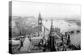 The Houses of Parliament, as Seen from Victoria Tower, Westminster, London, C1905-null-Stretched Canvas