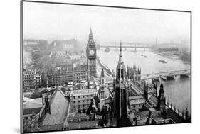 The Houses of Parliament, as Seen from Victoria Tower, Westminster, London, C1905-null-Mounted Giclee Print