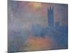 The Houses of Parliament in London-Claude Monet-Mounted Giclee Print