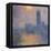 The Houses of Parliament, London, with the Sun Breaking Through the Fog-Claude Monet-Framed Stretched Canvas