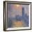 The Houses of Parliament, London, with the Sun Breaking Through the Fog-Claude Monet-Framed Premium Giclee Print