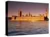 The Houses of Parliament (Palace of Westminster), Unesco World Heritage Site, London, England-John Miller-Stretched Canvas