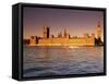 The Houses of Parliament (Palace of Westminster), Unesco World Heritage Site, London, England-John Miller-Framed Stretched Canvas